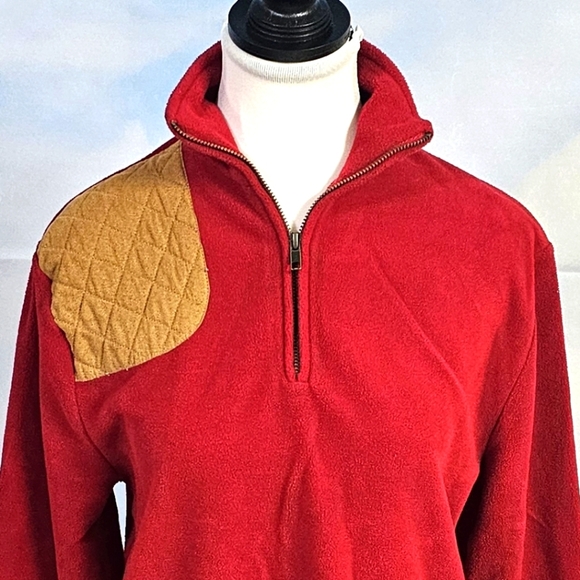 BROWNING | FOR HER FLEECE QUARTER ZIP PULLOVER W\ MICRO SUEDE SHOTGUN PA… - Picture 9 of 13